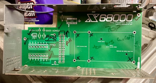 The mechanical fit of the board into the power supply case is perfect.