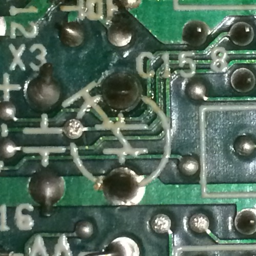 The trim cap's footprint is now cleaned